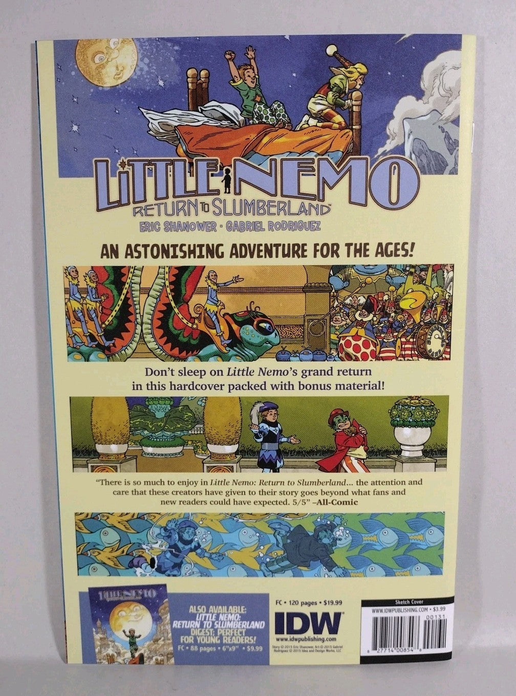 Donald Duck #1 (2015) IDW Disney Comic Blank Sketch Variant Cover VF-NM