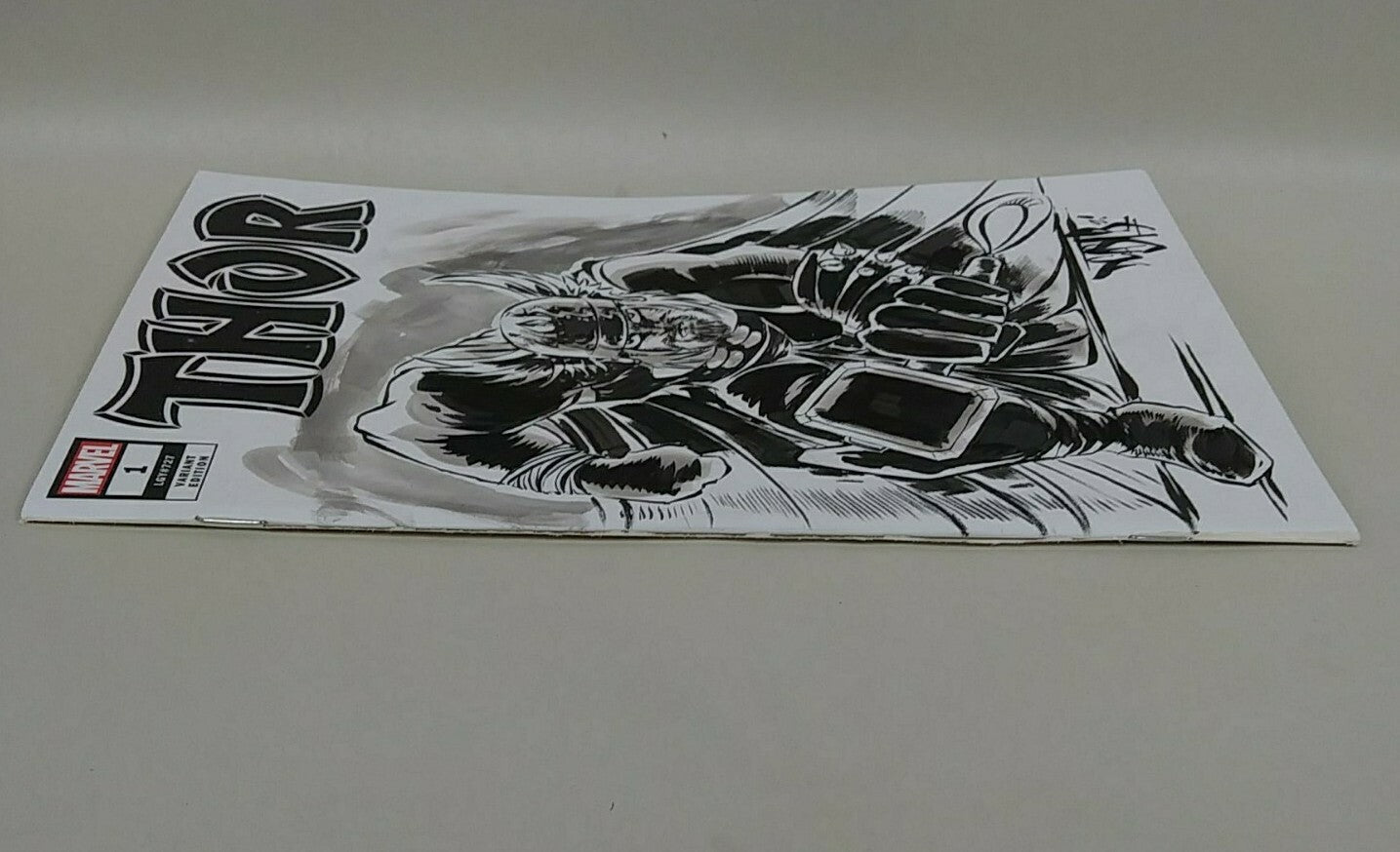 THOR #1 (2020) Marvel Sketch Cover Variant Comic W Original DCastr Art