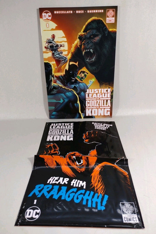 Justice League vs Godzilla vs Kong #1 (2023) DC Kong Battle Roar NM