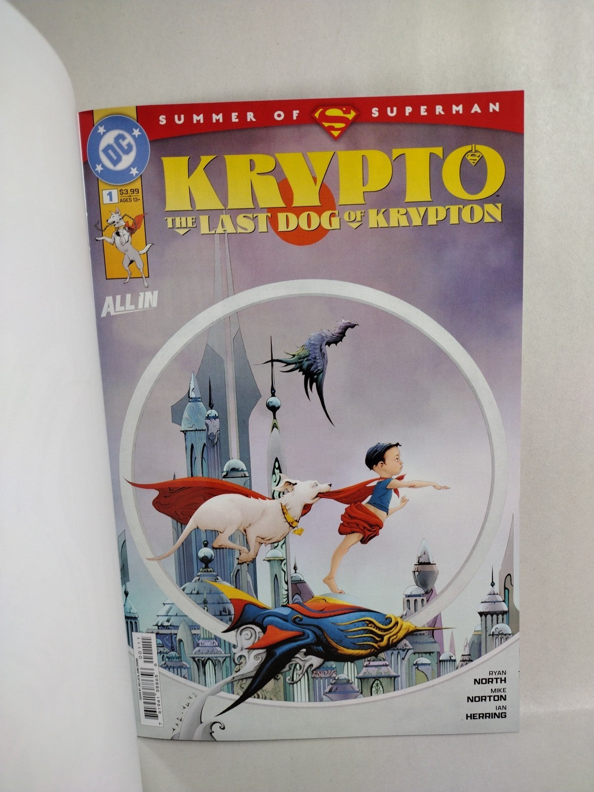 Krypto LDOK #1 (2025) DC Sketch Variant Cover Comic W Original Dave Castr Art