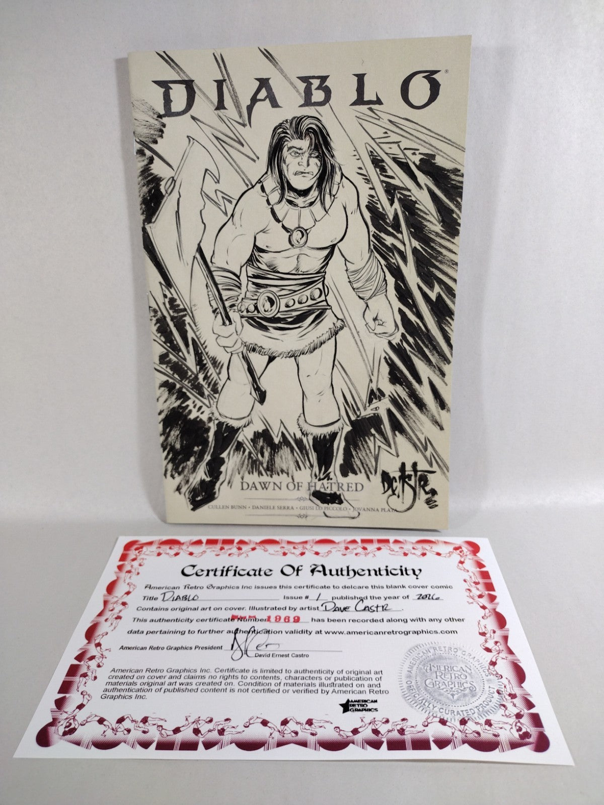 Diablo Dawn Of Hatred #1 Titan Comic 2026 Sketch Cover Var W Original DCastr Art