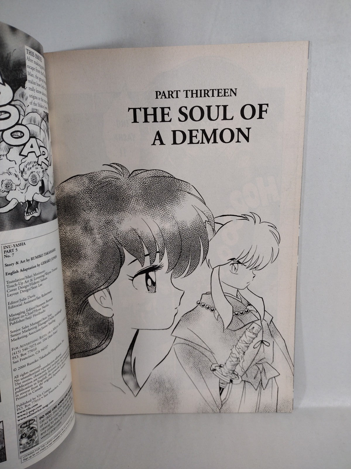Inu-Yasha (1998) Part 5 Rumiko Takahashi Viz Comic Lot #4 5 6 7 8 9 10 11 VF-NM