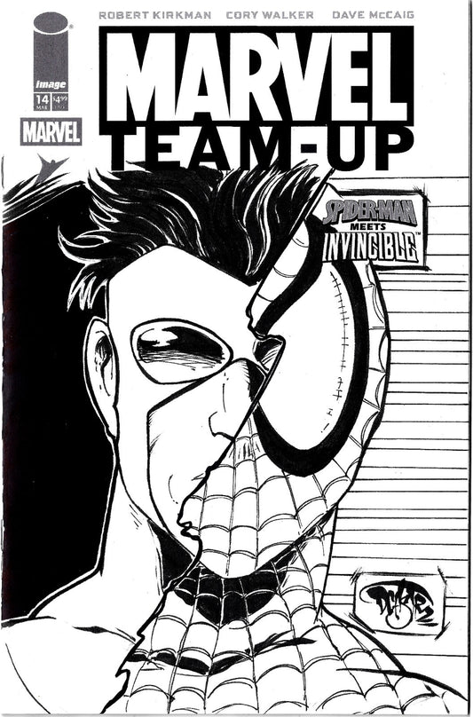 Marvel Team-Up #14 (2026) Image Comic Sketch Cover W Original Dave Castr Art