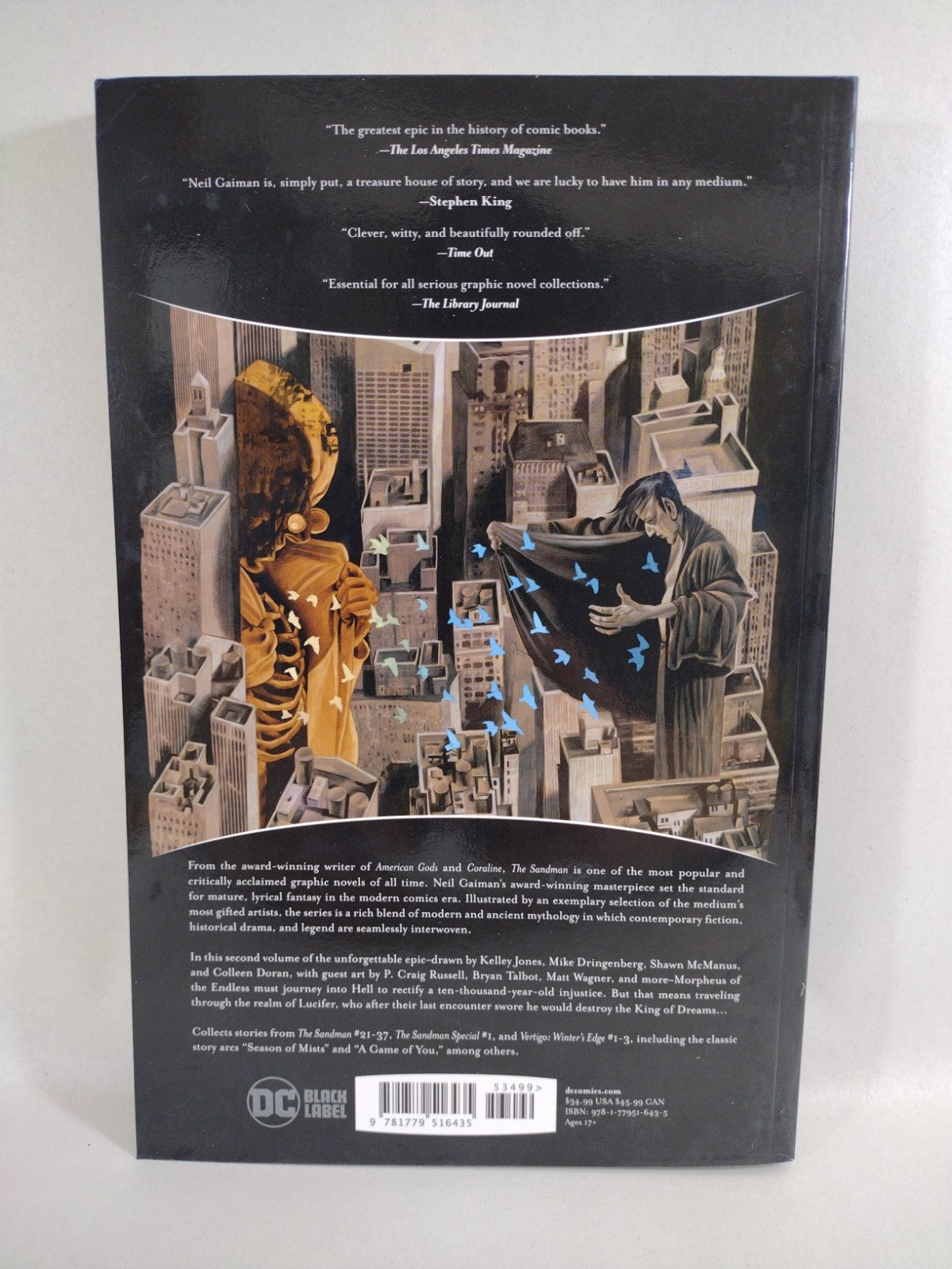 SANDMAN BOOK 2 GRAPHIC NOVEL DC Comics Black Label Collects #21-37 TPB Unread