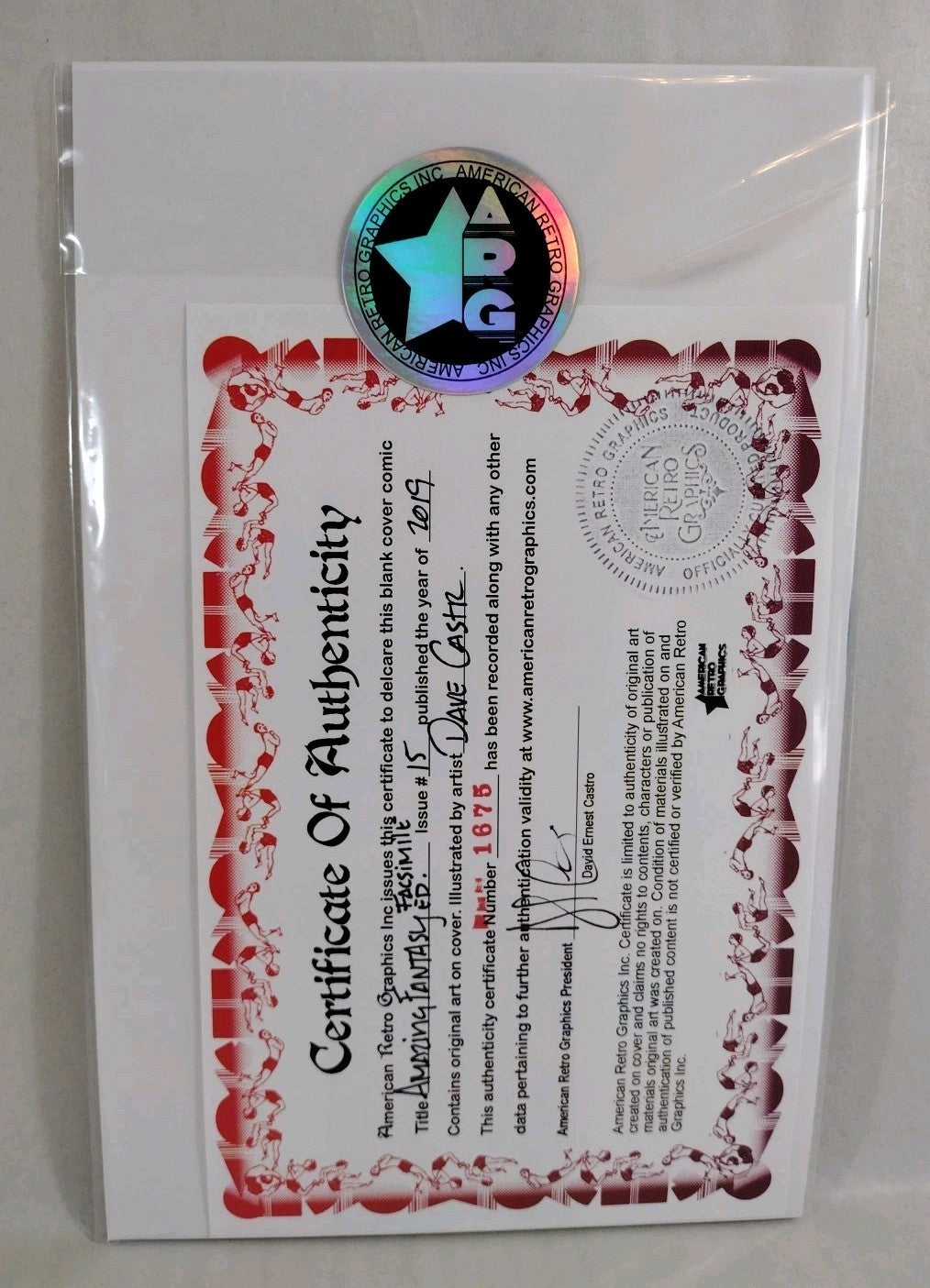 Amazing Fantasy #15 (2019) Facsimile Edition Sketch Cover W Original DCastr Art