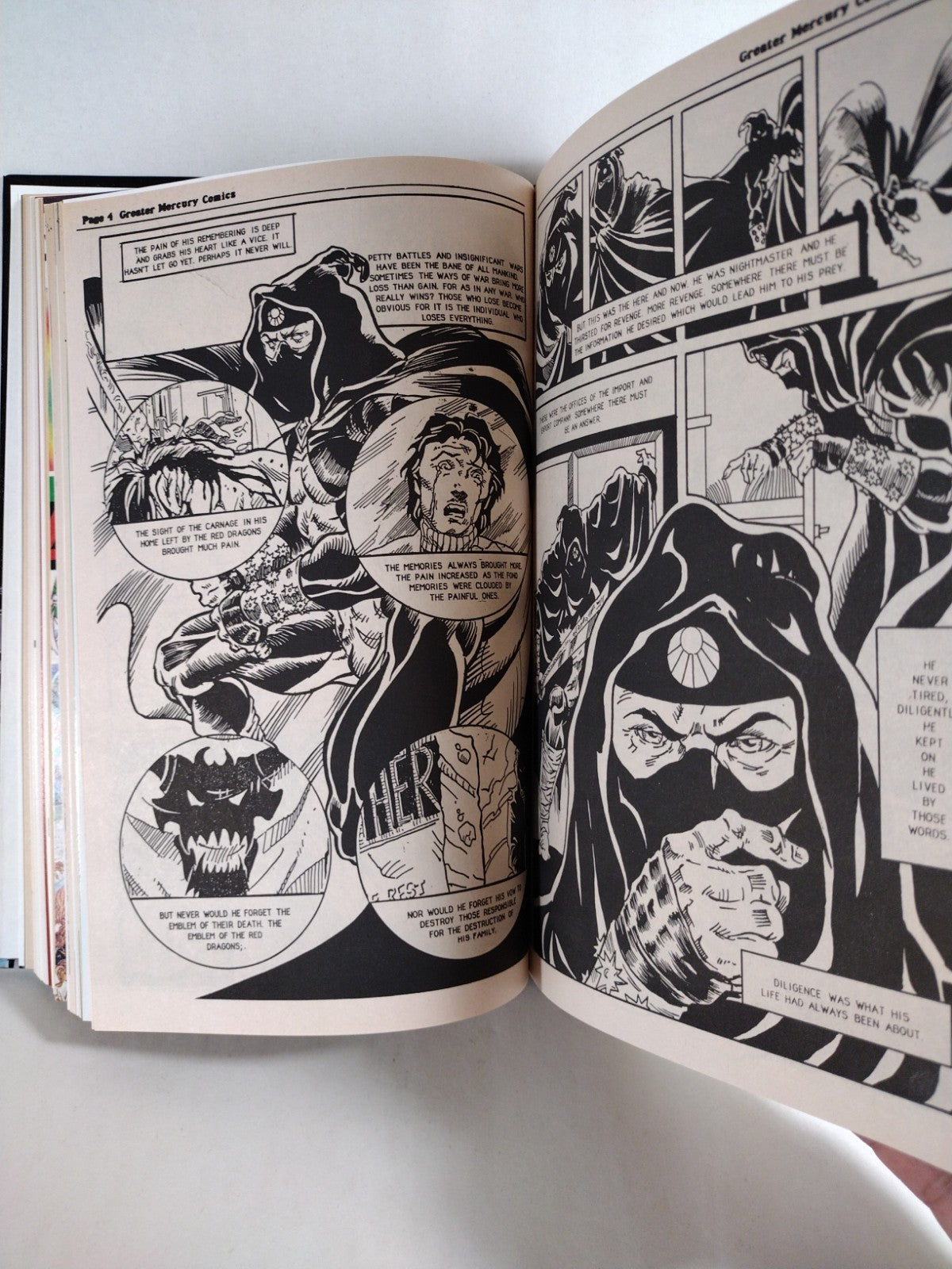Grips (1986-1990) Custom Bound Silverwolf Comic Omnibus HC ARG DCastr Cover Art