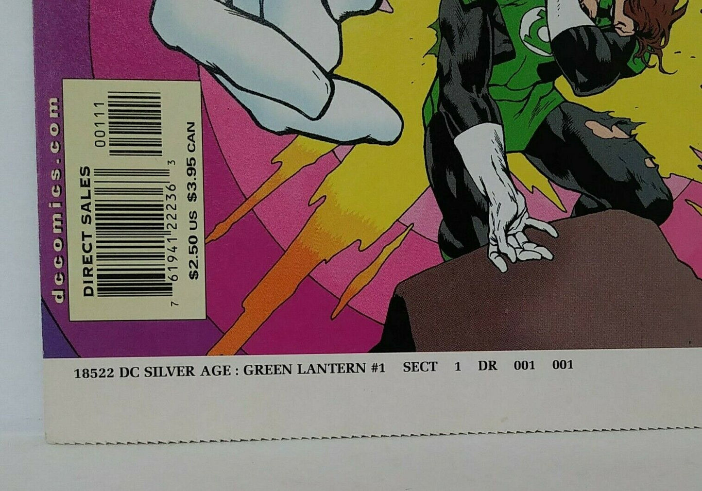 Silver Age Green Lantern #1 (2000) Printer Proof "Couvert" Cover Page DC Comics