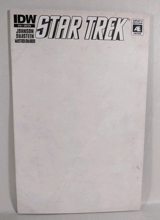 Star Trek #50 (2015) IDW Blank Sketch Cover Variant Comic New NM