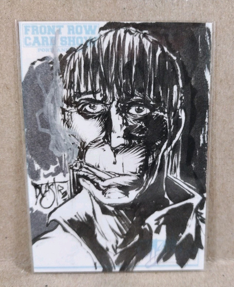 DCastr (2025) Front Row Show Exclusive Sketch Card W Original Smoking Creep Art