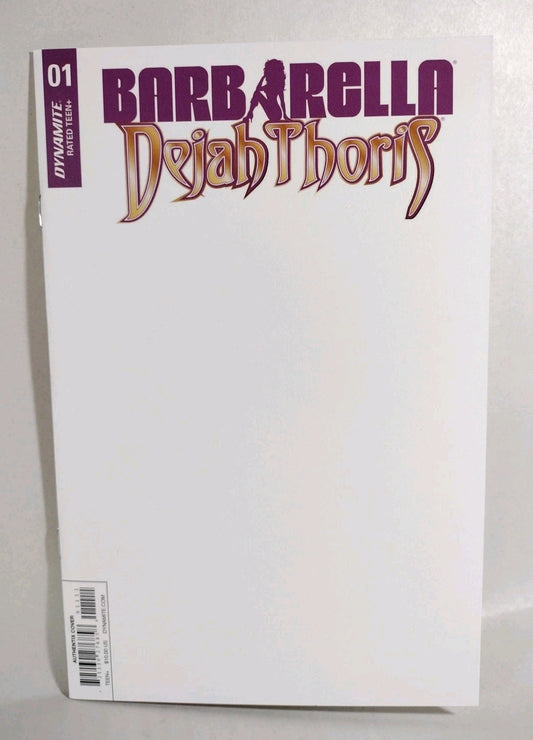 Barbarella Dejah Thoris #1 (2018) Dynamite Blank Sketch Variant Cover Comic NM