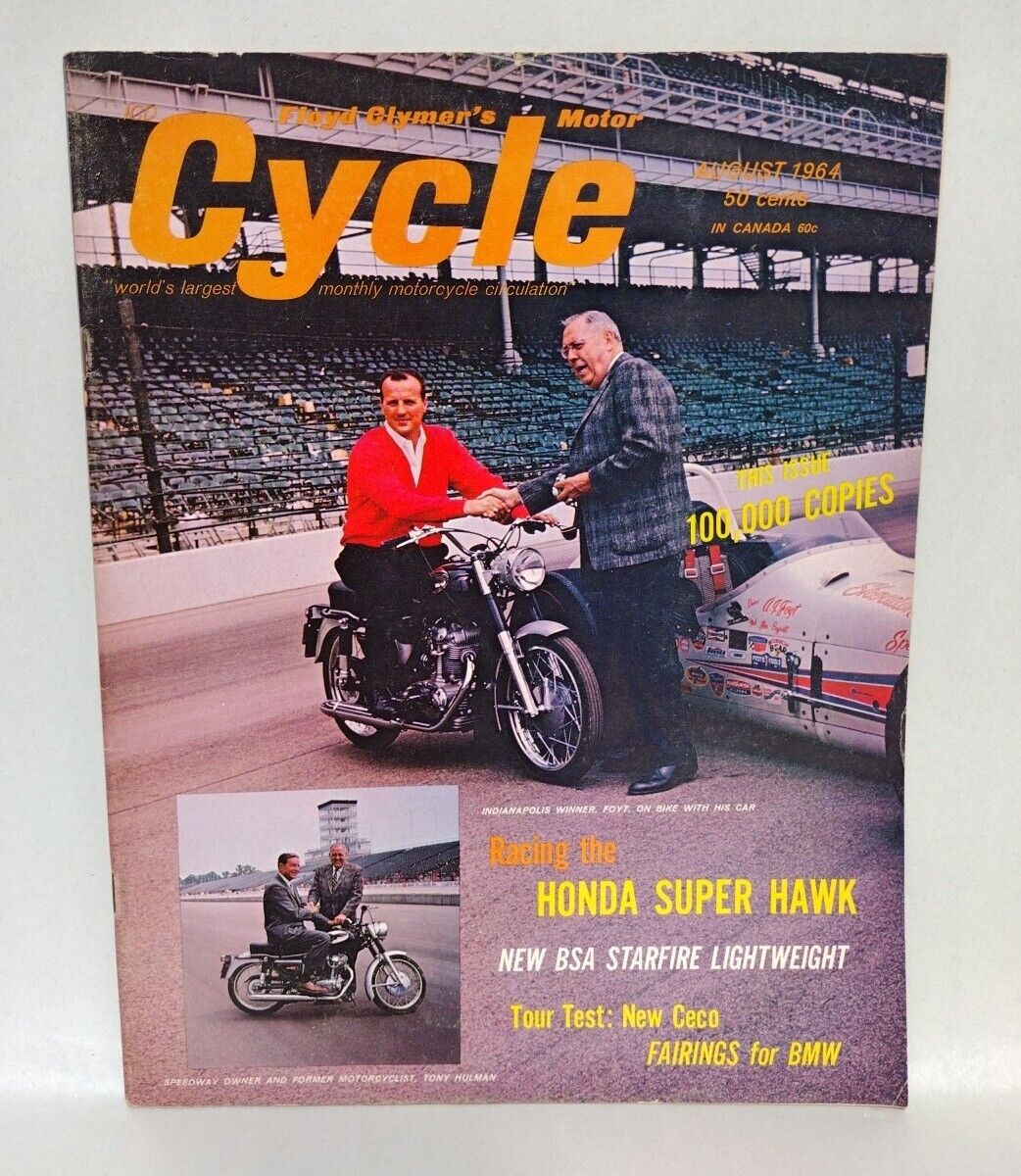 Cycle (1966) Motorcycle Magazine Floyd Clymer Lot June July August 