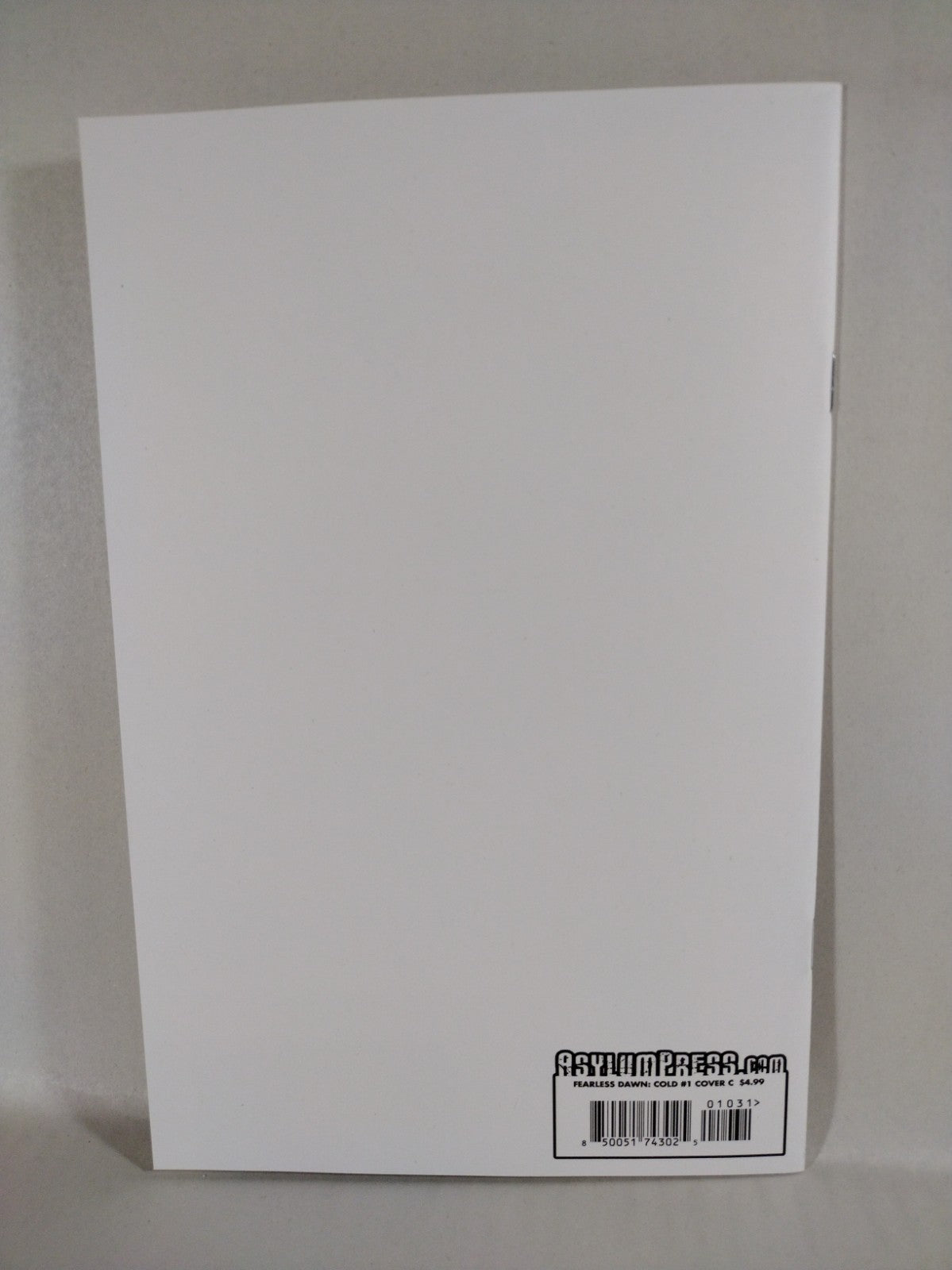 Fearless Dawn Cold #1 (2023) Asylum Press Blank Sketch Variant Cover Comic NM