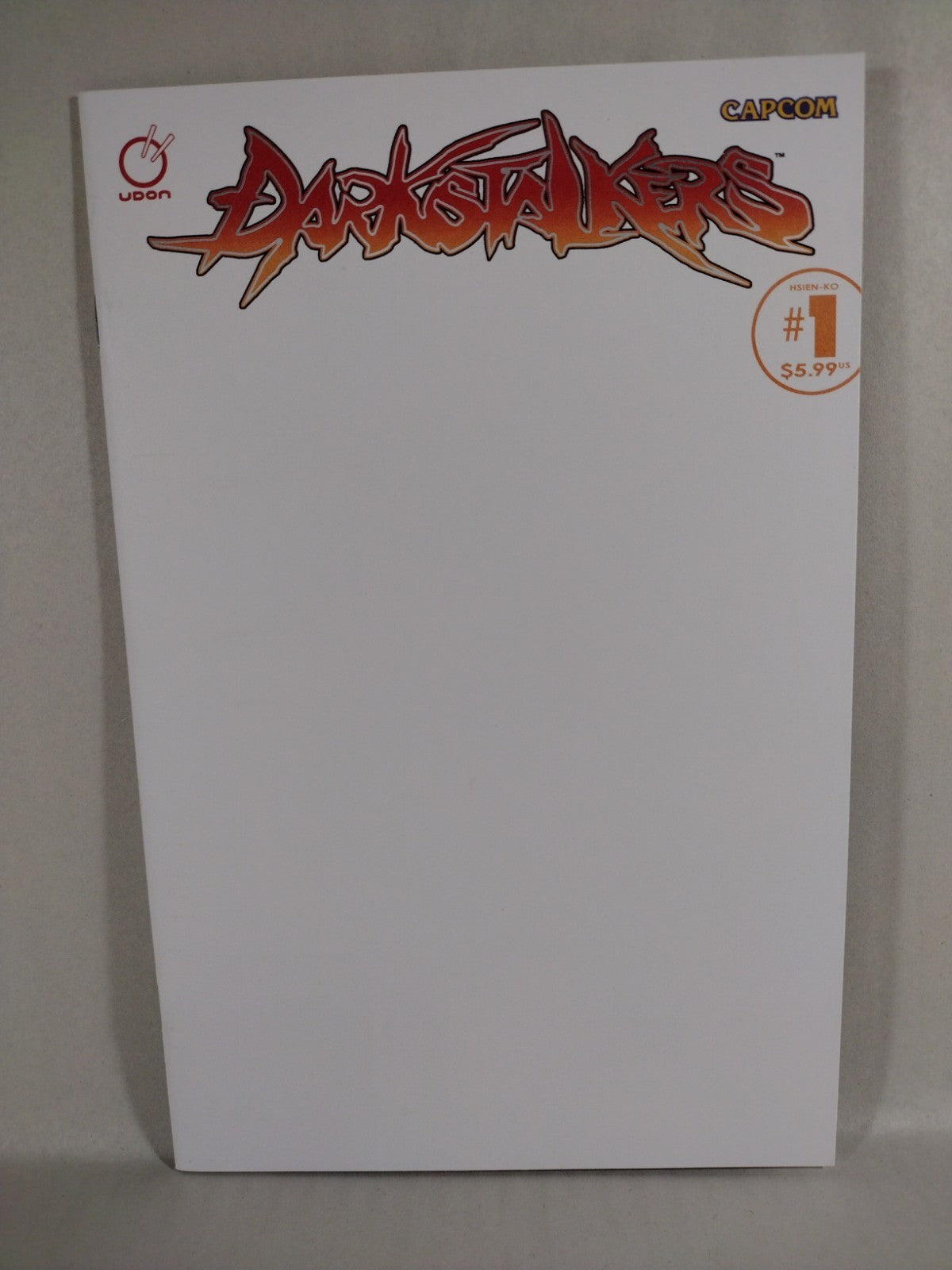 DARKSTALKERS HSIEN KO 1 (2023) Udon Capcom Blank Sketch Variant Cover Comic New