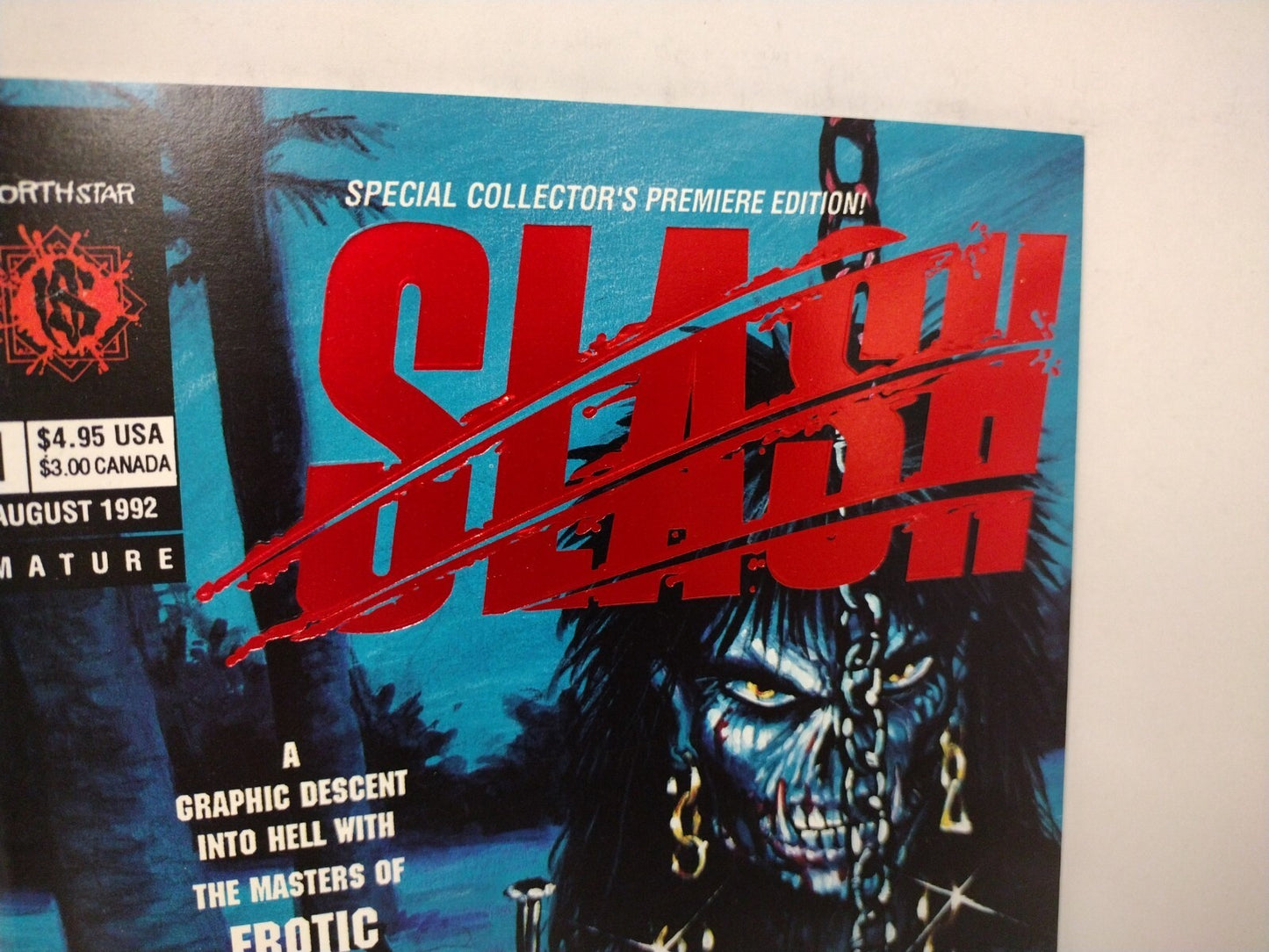 Slash #1 (1991) Red Foil Variant Arpad Northstar Comic Signed James O'Barr NM