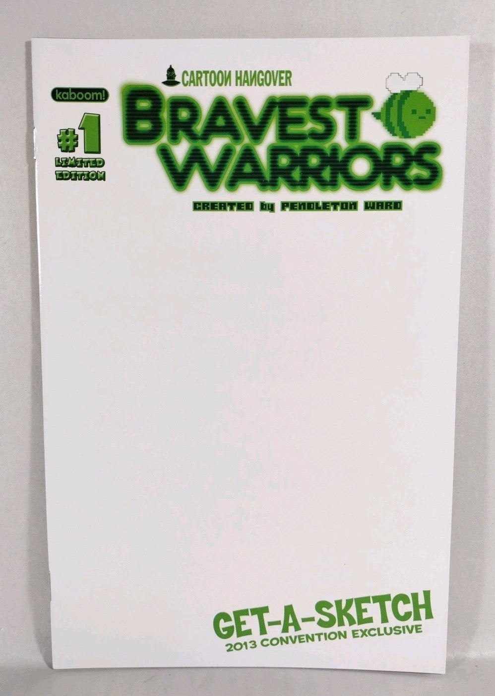 BRAVEST WARRIORS #1 (2012) Kaboom Boom Comic Get-A-Sketch Convention Cover NM