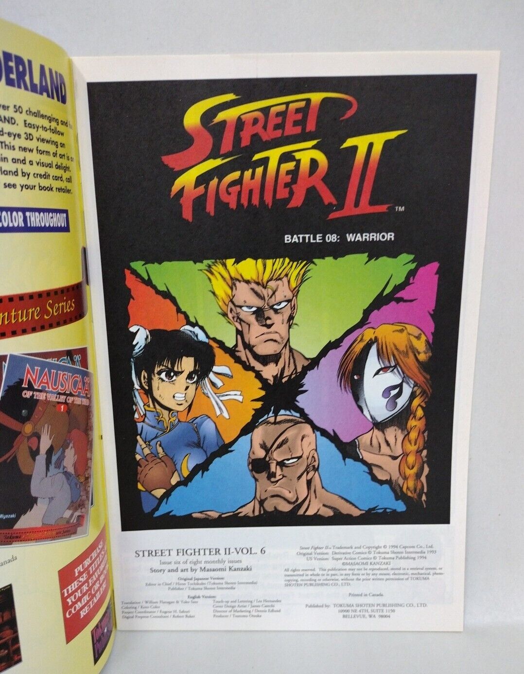 Street Fighter 2 (1994) Tokuma Comic Lot Set #3 5 6 7 8 Masaomi Kanzaki