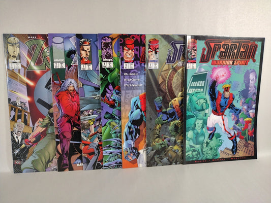 2 Complete 1995 Wildcats Solo Series Spartan: Warrior Spirit #1-4 Zealot #1-3