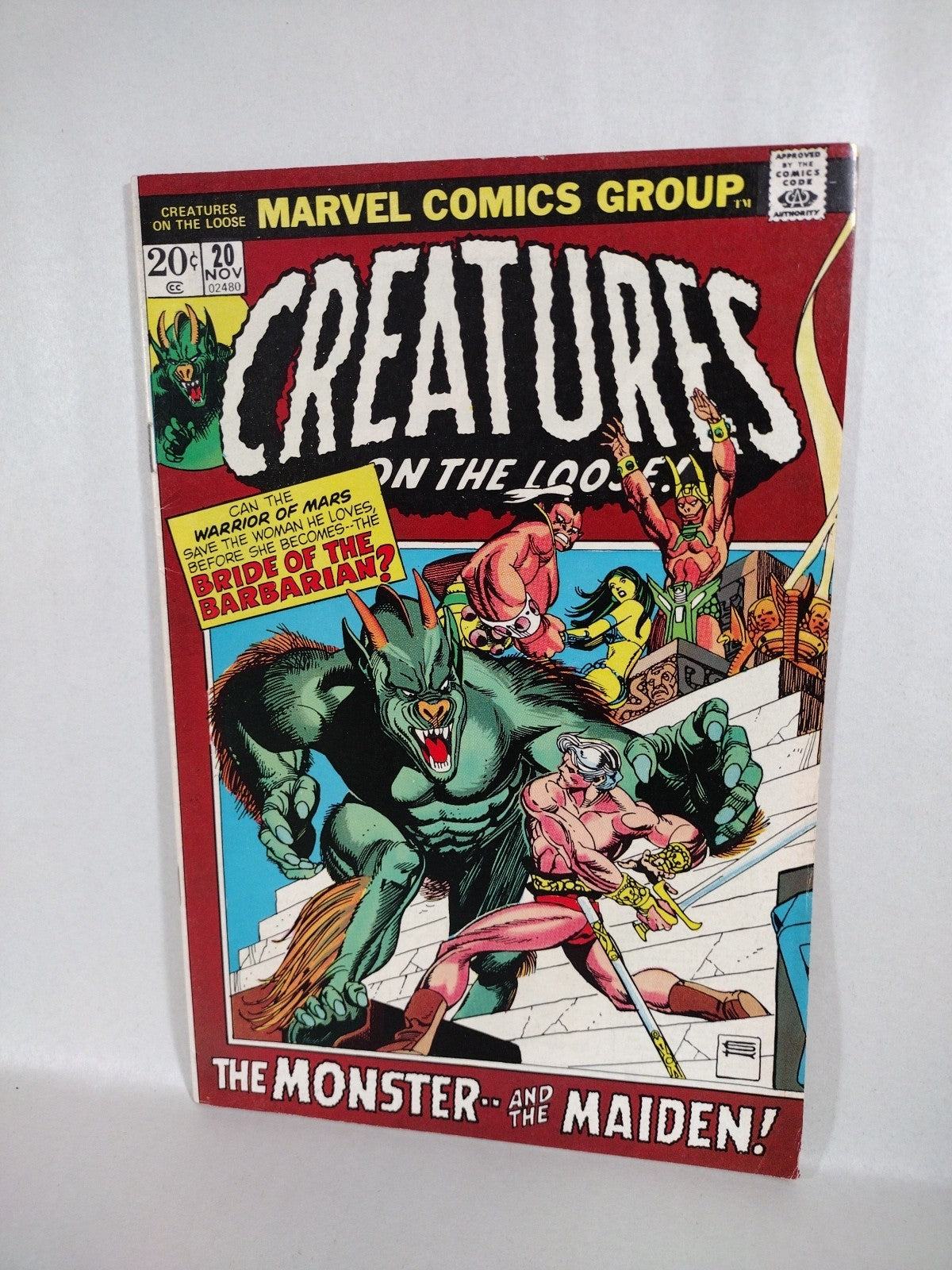Creatures On The Loose (1971) Marvel Comic Lot #16 18 19 20 21 Warrior Of Mars