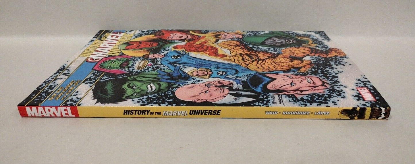 History of The Marvel Universe (2022) TPB SC Steve McNiven Cover Mark Waid New