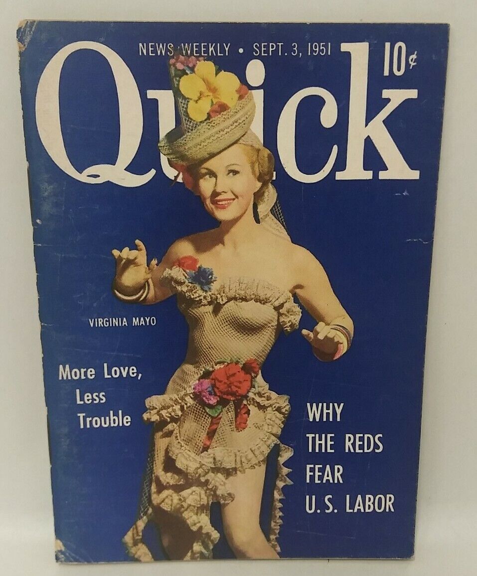 Quick News Weekly (1951) Pocket Mini Magazines Pin-Up Girl covers