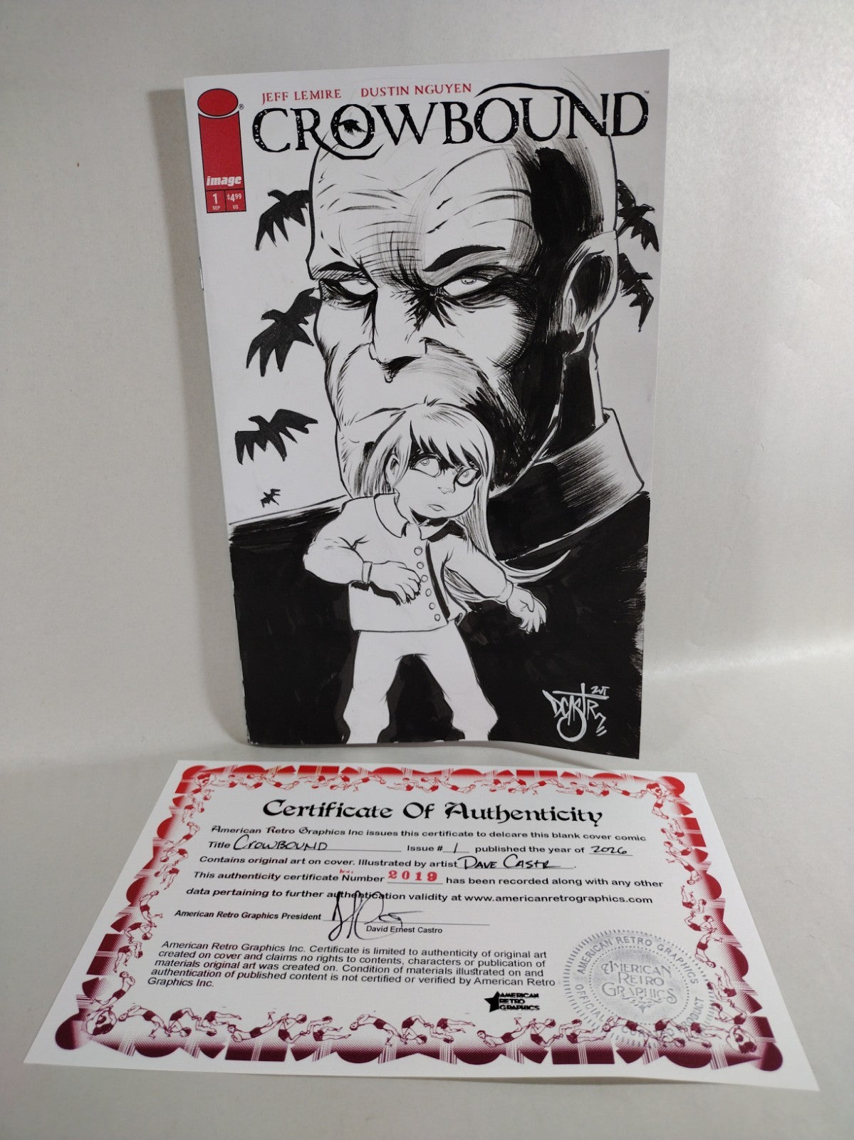 Crowbound #1 (2026) Lemire Nguyen Image Comic Sketch Cover W Original DCastr Art
