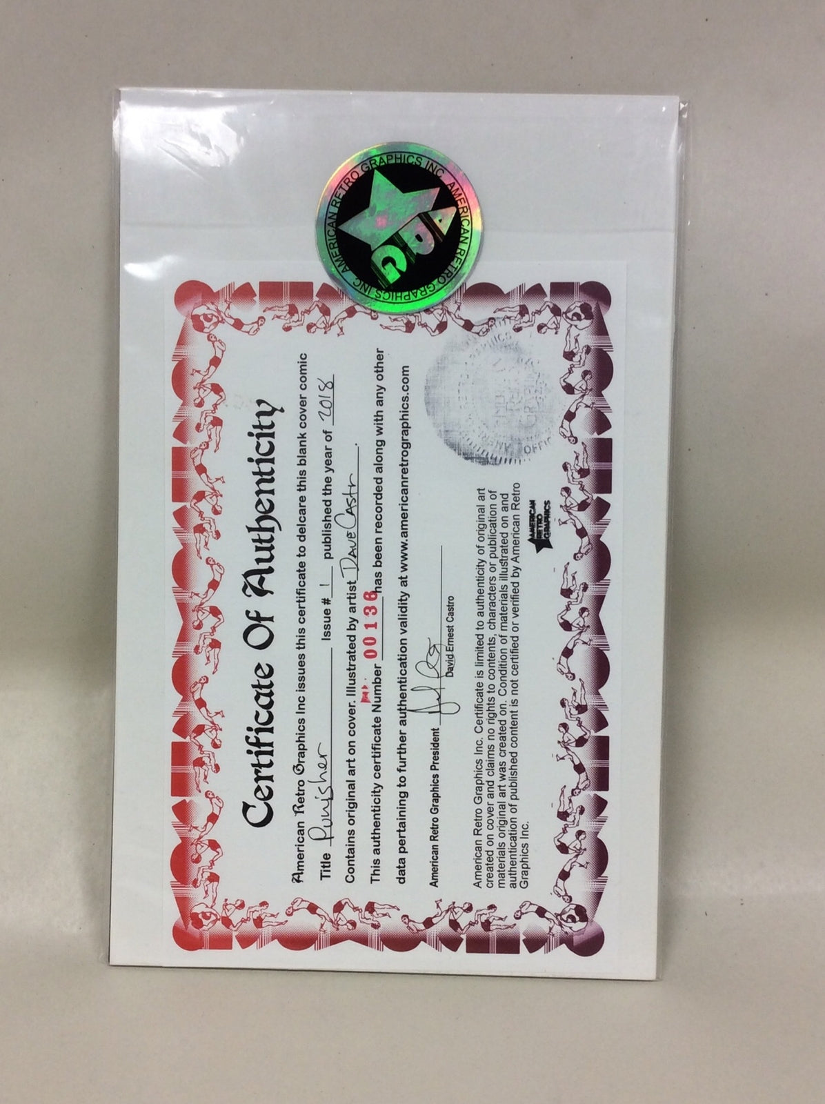 The Punisher #1 (2018) Marvel Sketch Cover Variant Comic W Original Art DCastr