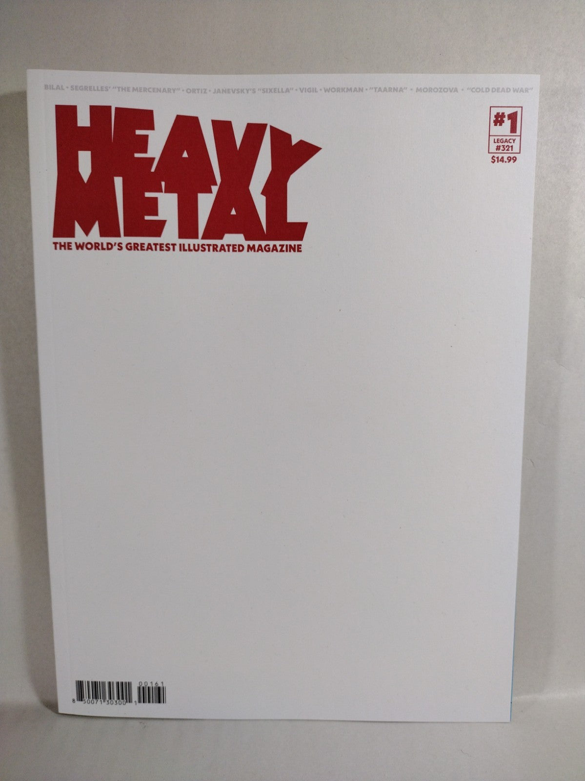 Heavy Metal Magazine #1 (2025) Legacy #321 Blank Sketch Cover Variant New NM