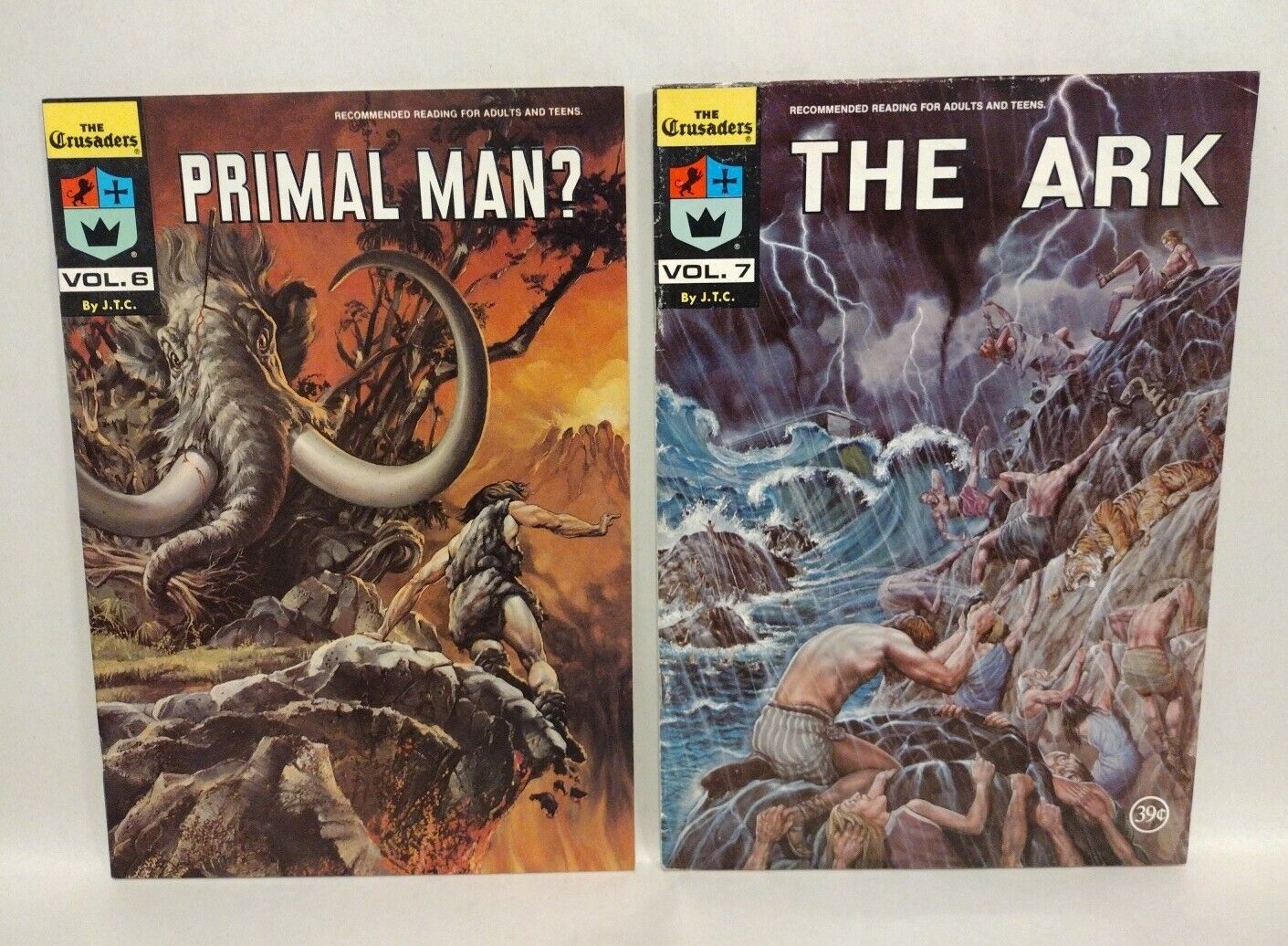 The Crusaders (1976) #6 Primal Man 7 The Ark Chick Publications Comic Lot 1st Pr