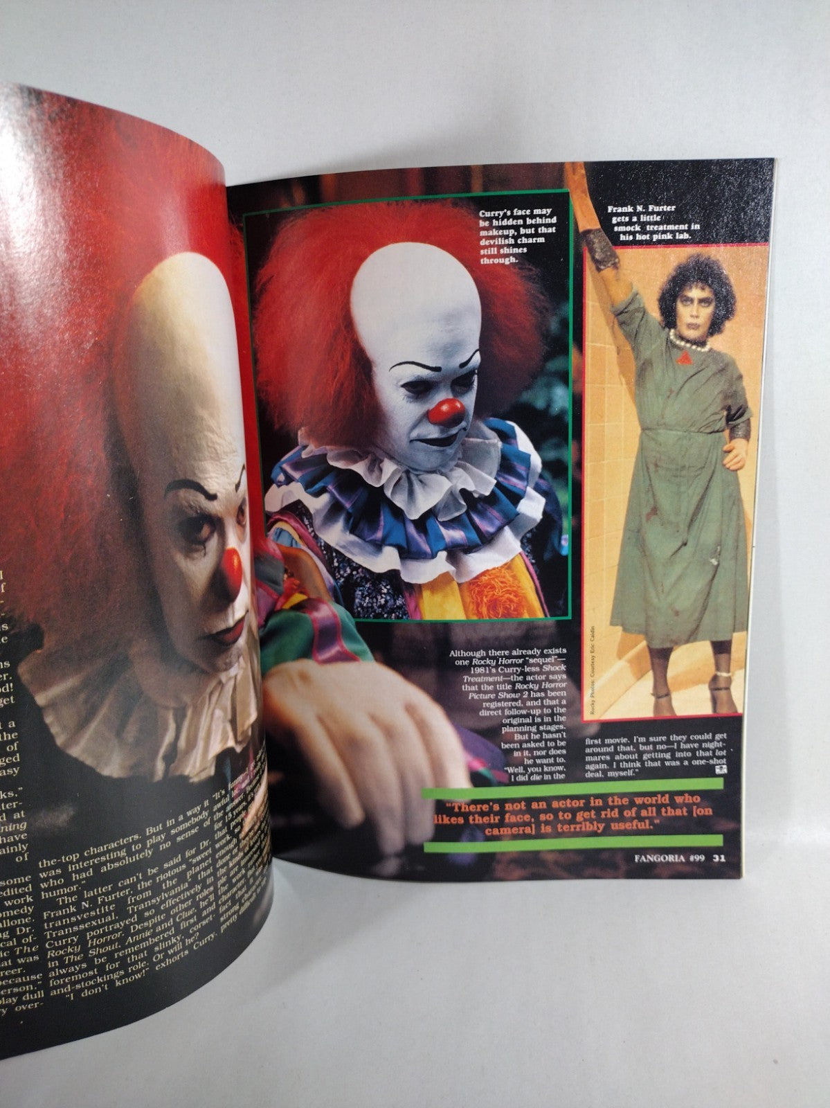 Fangoria Magazine 99 (1990) Rocky Horror Picture Show Poster Predator Cover FN