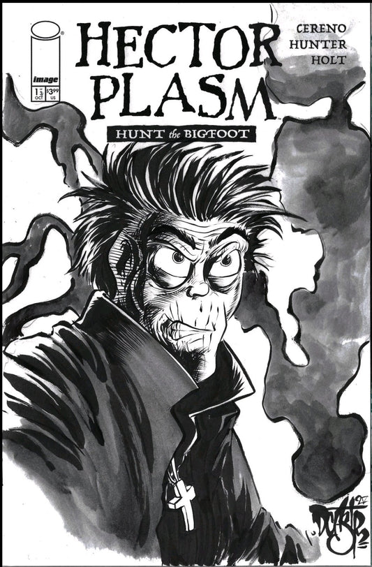 Hector Plasm Hunt The Bigfoot #1 Image Comic Sketch Var W Original DCastr Art