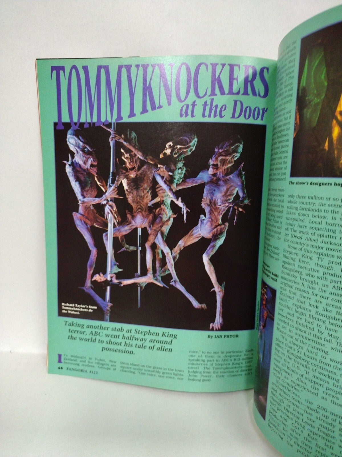 FANGORIA Magazine 123 (1993) Stephen King Tommy Knockers Needful Things Ticks VF
