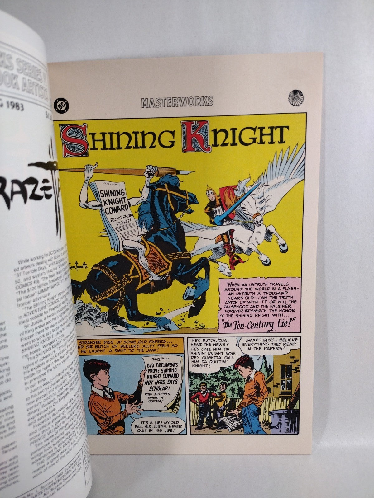 Frank Frazetta (1983) DC Comic Lot Set Shining Knight VF-NM