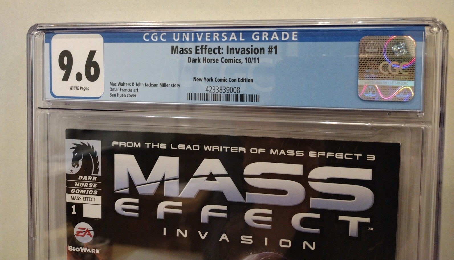 Mass Effect #1 (2011) Dark Horse NYCC Ben Huen Variant Comic LTD 500 CGC 9.6