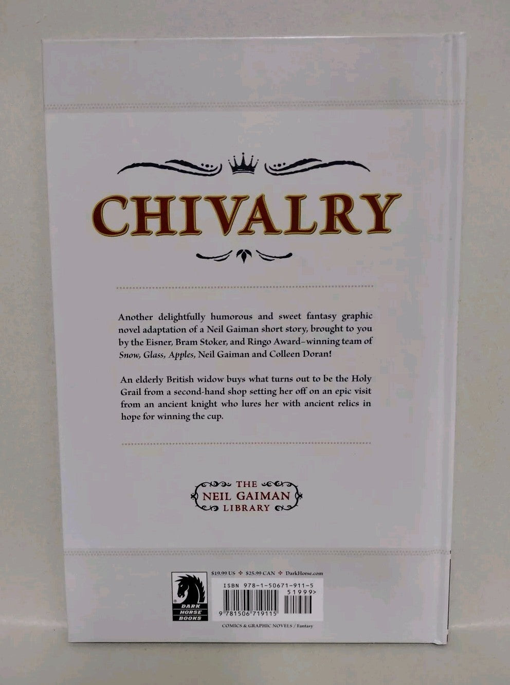 Neil Gaiman's Chivalry (2022) Dark Horse Hardcover Colleen Doran HC New