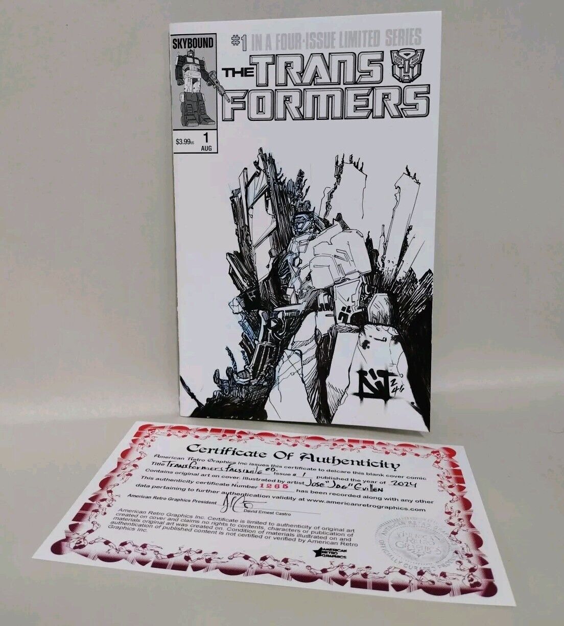 Transformers Facsimile #1 (2024) Image Comic Sketch Variant Cover W Original Art