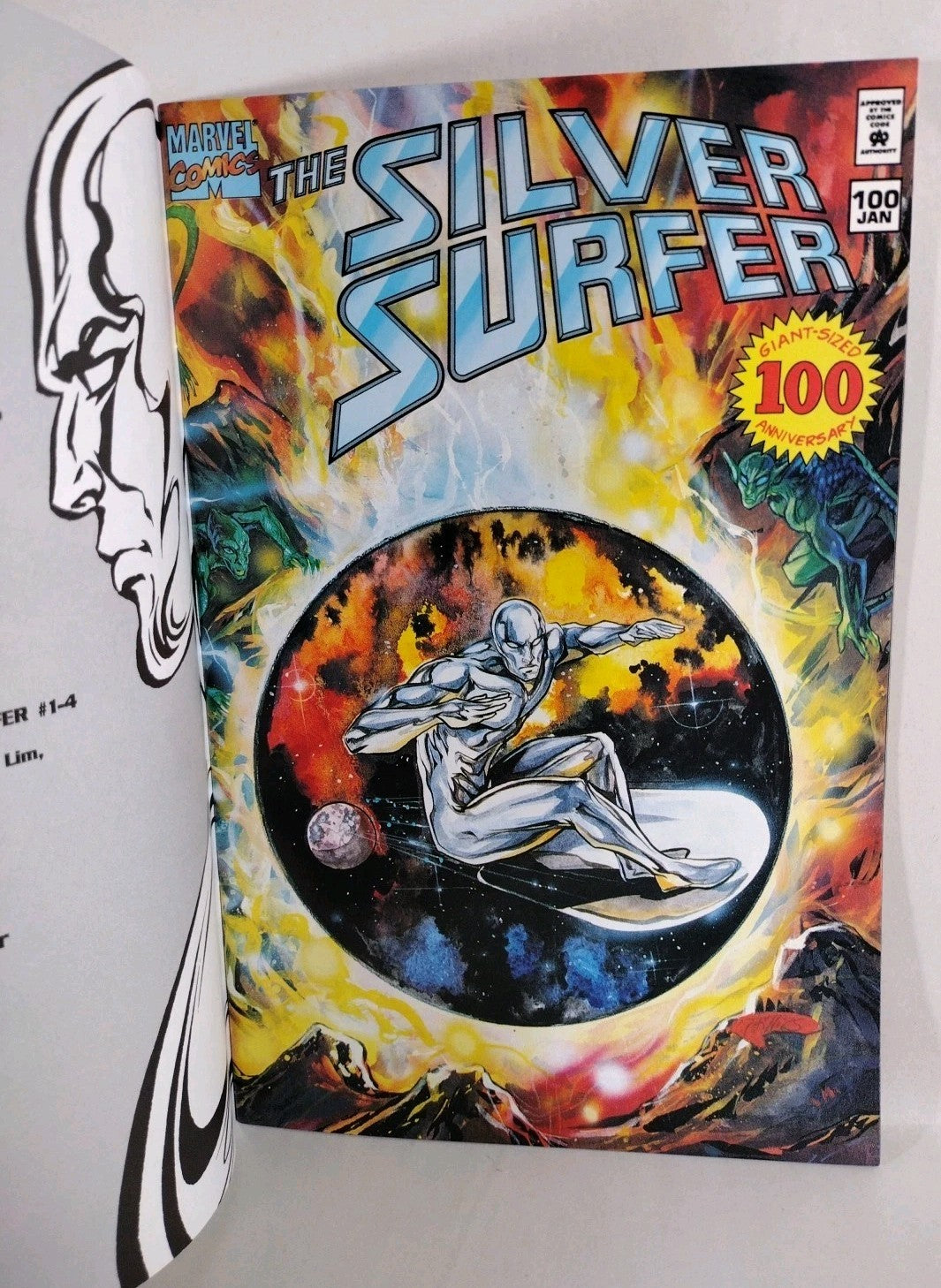 Silver Surfer #100 (1995) Marvel Comic Watch Edition Ron Marz Tom Grindberg VF