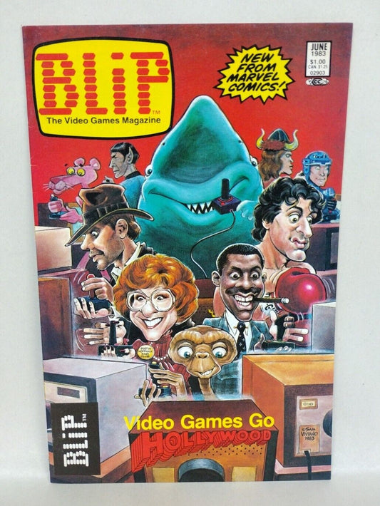 BLIP VIDEO GAMES MAGAZINE #5 (1983) Marvel Comics VF Goes Hollywood 