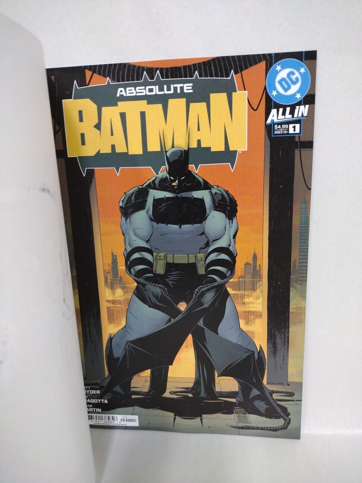 Absolute Batman 1 (2024) DC Comic Sketch Variant Cover W Original Dave Castr Art