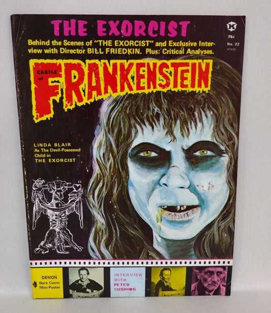 Castle of Frankenstein #22 (1974) Horror Magazine EXORCIST Peter Cushing Intervi