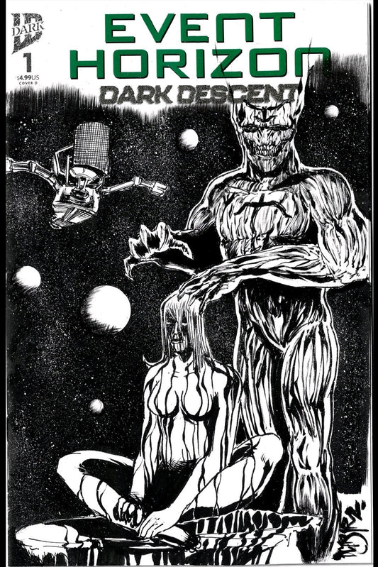 Event Horizon Dark Descent 1 (2025) IDW Sketch Cover Comic W Original DCastr Art