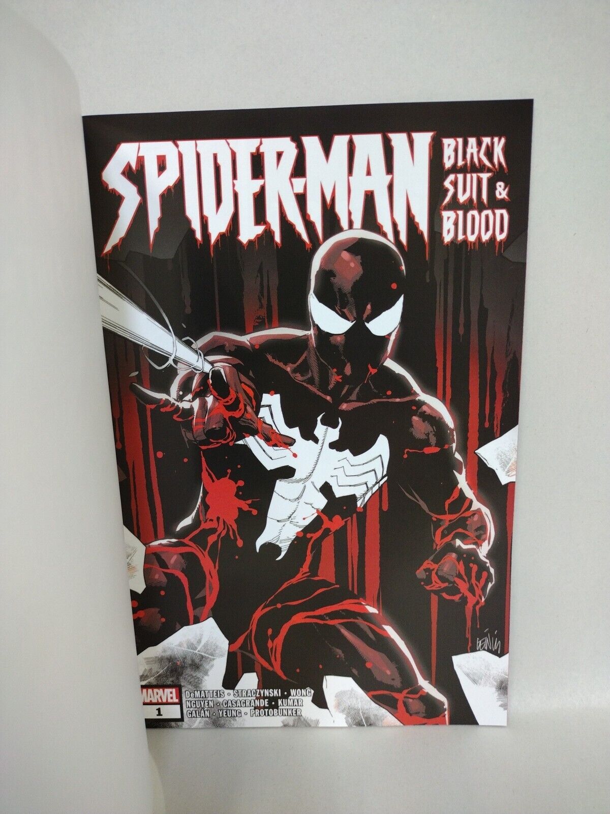 Spider-Man Black Suit & Blood #1 (2024) Marvel Sketch Var Comic W Original Art