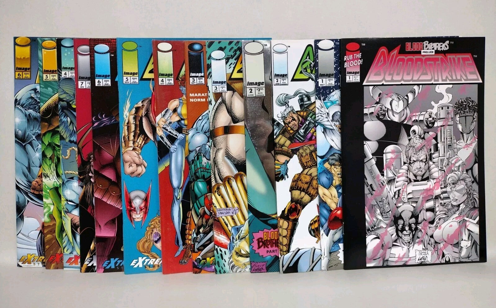 BloodStrike 1-7 Brigade #1-6 (1993) Image 13 Comic Lot Complete Blood Brothers