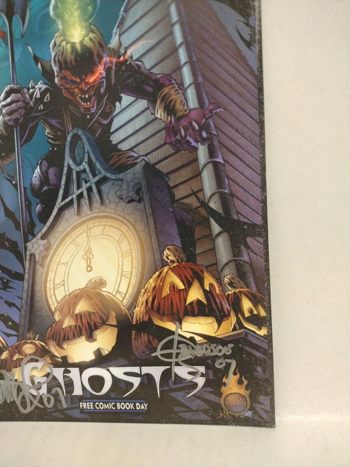 Jack The Lantern Ghosts (2007) FCBD Castle Rain Color Comic Signed Tim Vigil