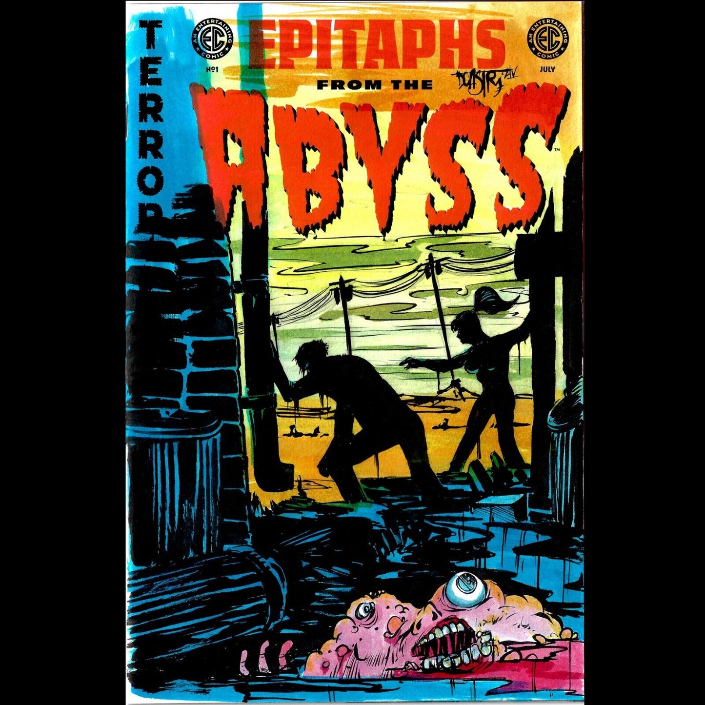 Epitaphs From The Abyss 1 (2024) EC Comic Sketch Cover Var W Original DCastr Art