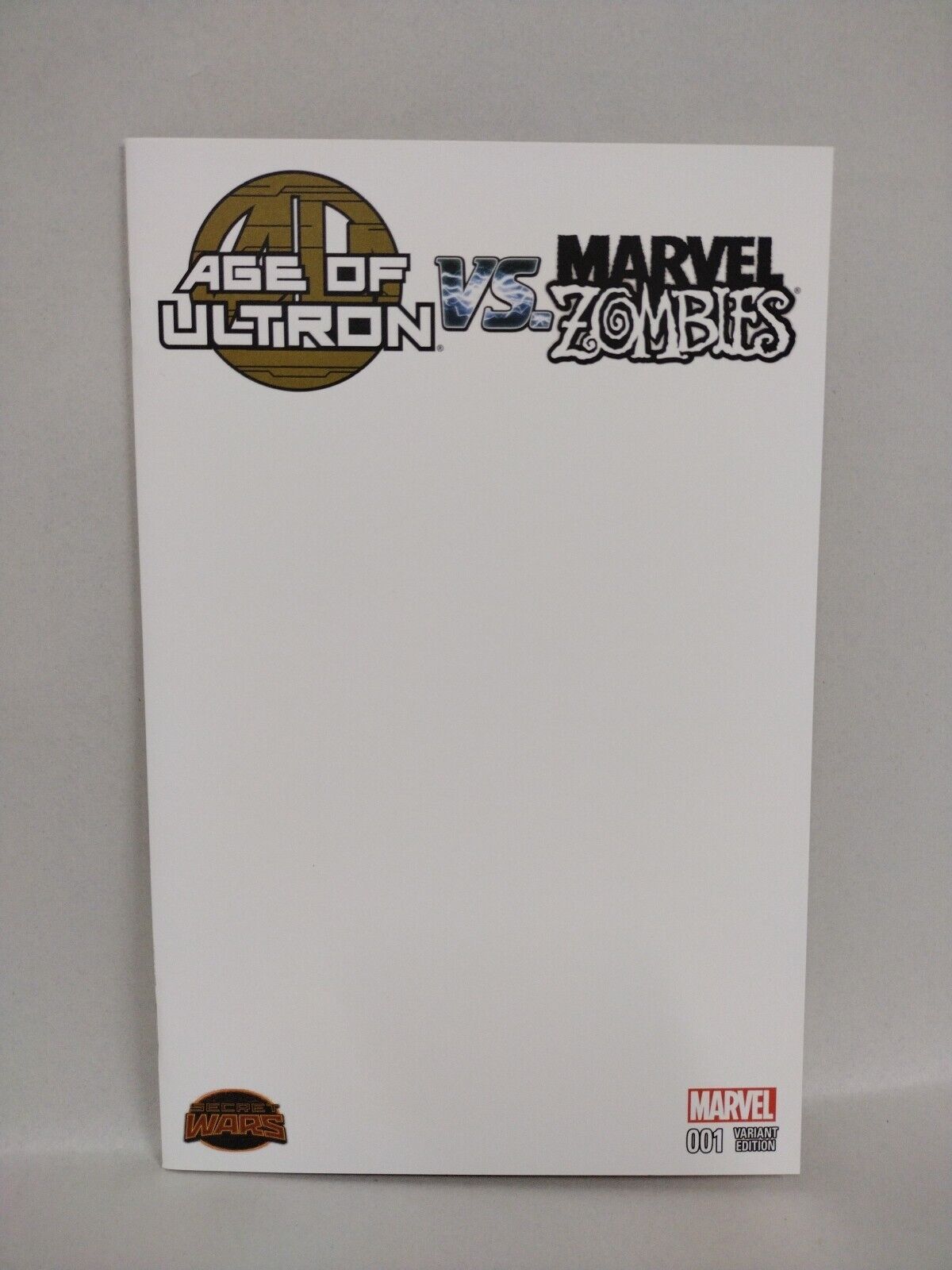Age Of Ultron Vs Marvel Zombies #1 (2015) Marvel Comic Blank Variant Cover NM