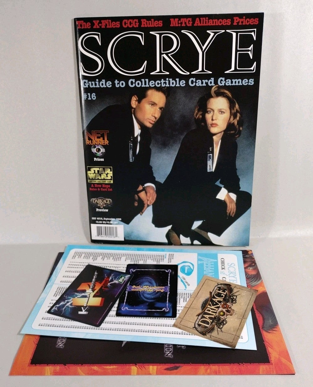 Scrye Magazine #16 (1996) X-Files Cover Complete W Inserts + Poster