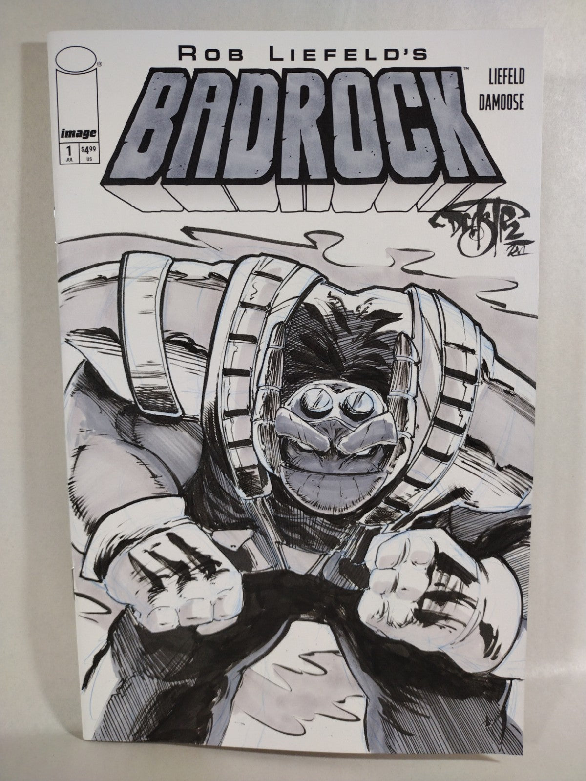 Badrock #1 (2026) Image Comic Sketch Variant W Original Dave Castr Art