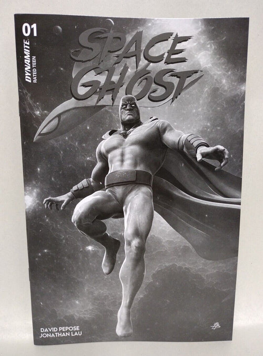 Space Ghost #1 (2024) Dynamite Comic Cover W Bjorn Barends B&W Variant NM