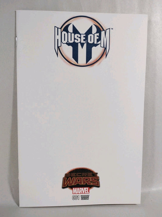 House Of M #1 (2015) Marvel Secret Wars Blank Sketch Variant Cover Comic
