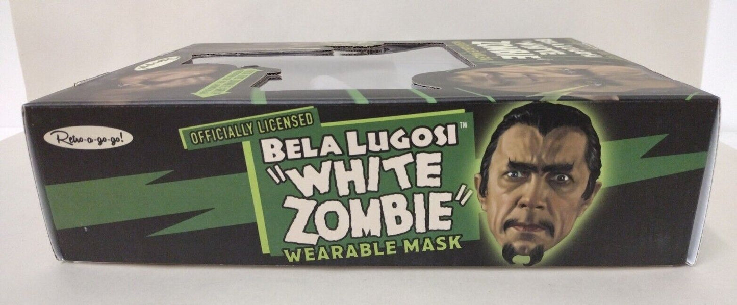 Bela Lugosi White Zombie Wearable Mask (2021) Retro A Go Go, Halloween Mask, NEW